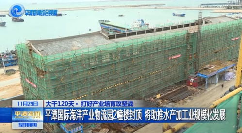 大干120天丨平潭國際海洋產業物流園兩樓封頂,未來成為周邊水產品倉儲加工核心區
